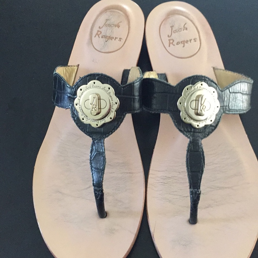 Jack Rodgers sandals black 7.5